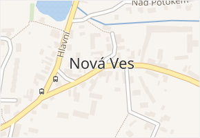 Nová Ves v obci Nová Ves - mapa části obce