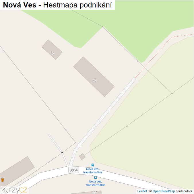 Mapa Nová Ves - Firmy v obci.