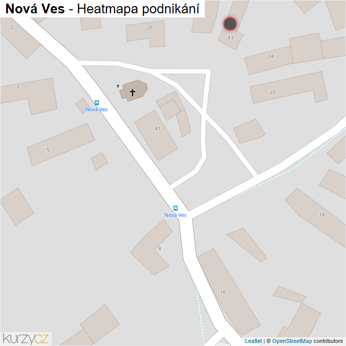 Mapa Nová Ves - Firmy v obci.