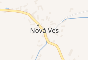 Nová Ves v obci Nová Ves - mapa části obce