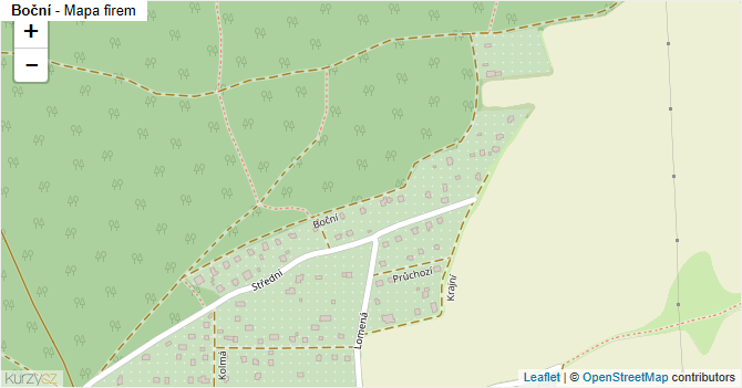Boční - mapa firem