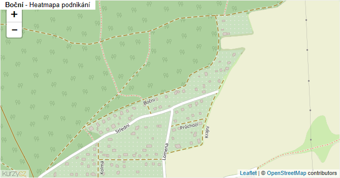 Boční - mapa podnikání