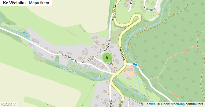Ke Včelníku - mapa firem