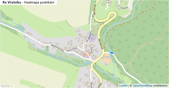 Ke Včelníku - mapa podnikání