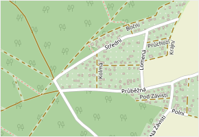Kolmá v obci Nová Ves pod Pleší - mapa ulice