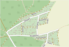 Lomená v obci Nová Ves pod Pleší - mapa ulice
