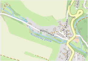 Malostranská v obci Nová Ves pod Pleší - mapa ulice