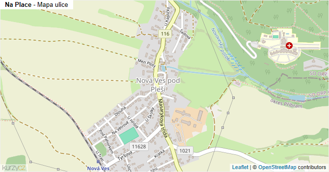 Na Place - mapa ulice