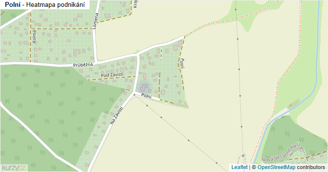 Polní - mapa podnikání