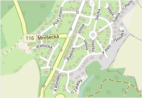 Řadová v obci Nová Ves pod Pleší - mapa ulice
