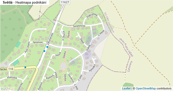 Světlá - mapa podnikání