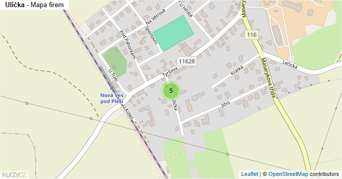 Ulička - mapa firem