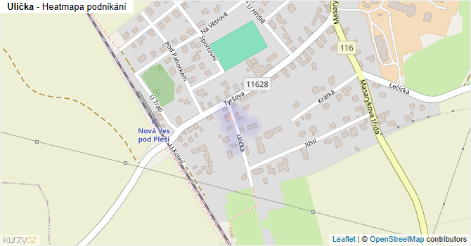 Ulička - mapa podnikání