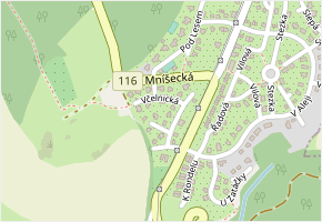 Včelnická v obci Nová Ves pod Pleší - mapa ulice