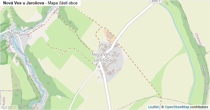 Nová Ves u Jarošova - mapa části obce