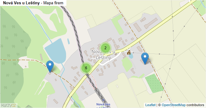 Nová Ves u Leštiny - mapa firem