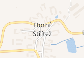 Horní Střítež v obci Nová Ves u Mladé Vožice - mapa části obce