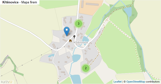 Křtěnovice - mapa firem