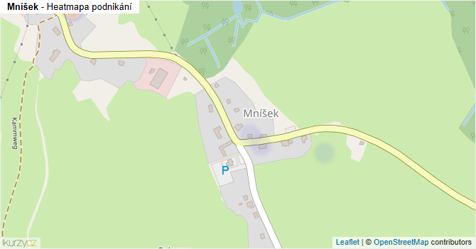 Mníšek - mapa podnikání