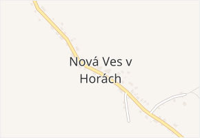 Nová Ves v Horách v obci Nová Ves v Horách - mapa části obce