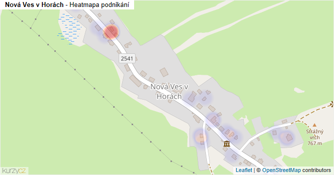 Nová Ves v Horách - mapa podnikání