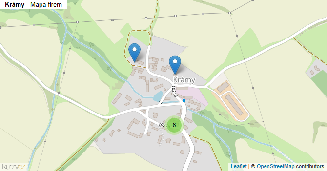 Krámy - mapa firem