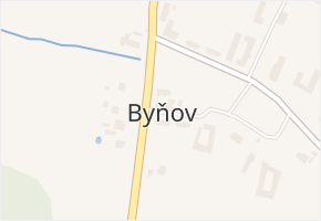 Byňov v obci Nové Hrady - mapa části obce