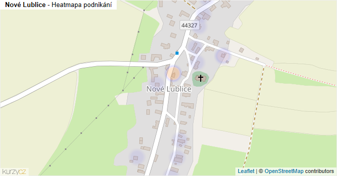 Nové Lublice - mapa podnikání