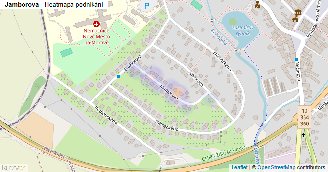Jamborova - mapa podnikání