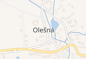 Olešná v obci Nové Město na Moravě - mapa části obce