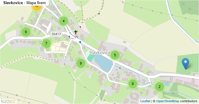 Slavkovice - mapa firem