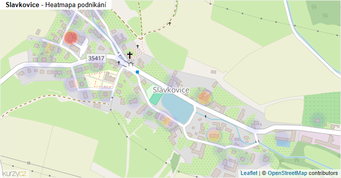 Slavkovice - mapa podnikání