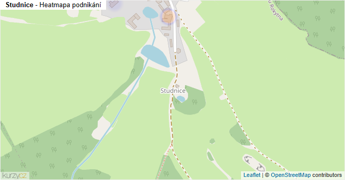 Studnice - mapa podnikání