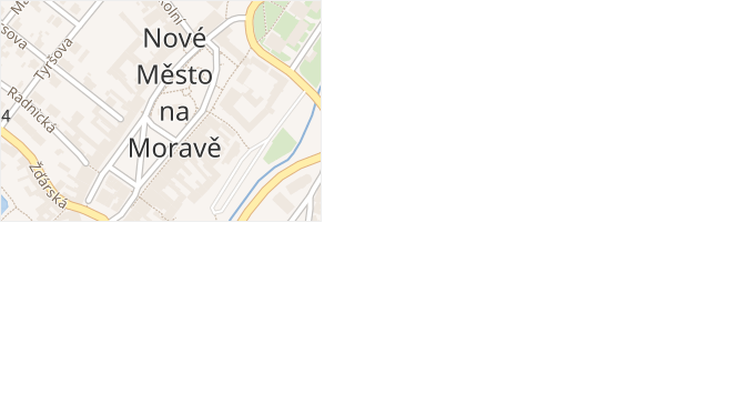 Svárov-Lom v obci Nové Město na Moravě - mapa ulice