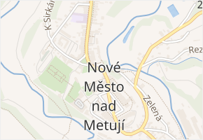 U Zázvorky v obci Nové Město nad Metují - mapa ulice