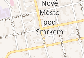 Nové Město pod Smrkem v obci Nové Město pod Smrkem - mapa části obce