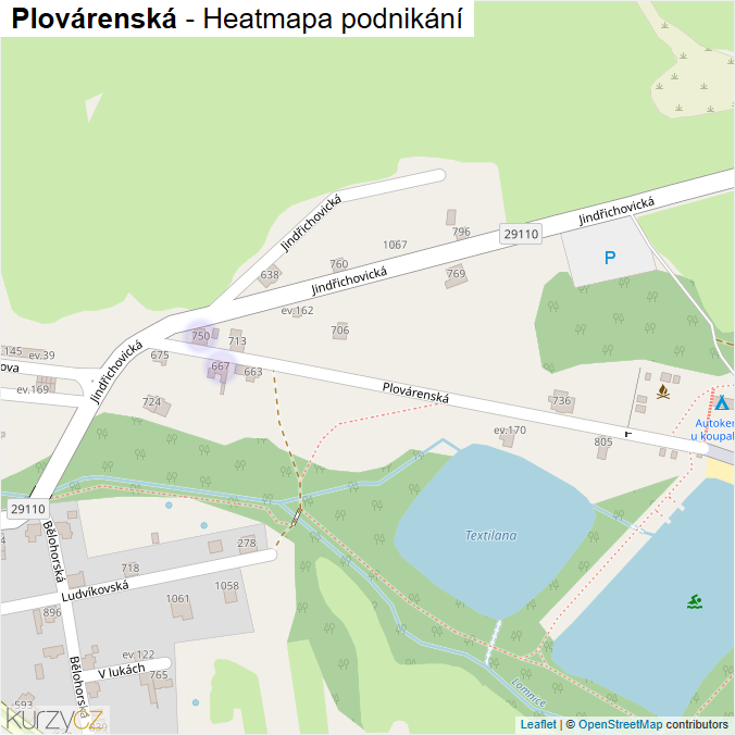 Mapa Plovárenská - Firmy v ulici.