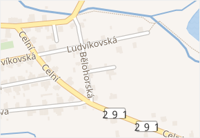 V lukách v obci Nové Město pod Smrkem - mapa ulice