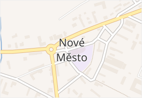 Nové Město v obci Nové Město - mapa části obce