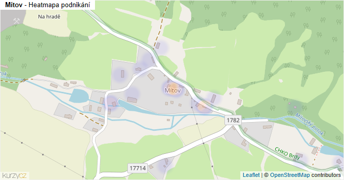 Mítov - mapa podnikání