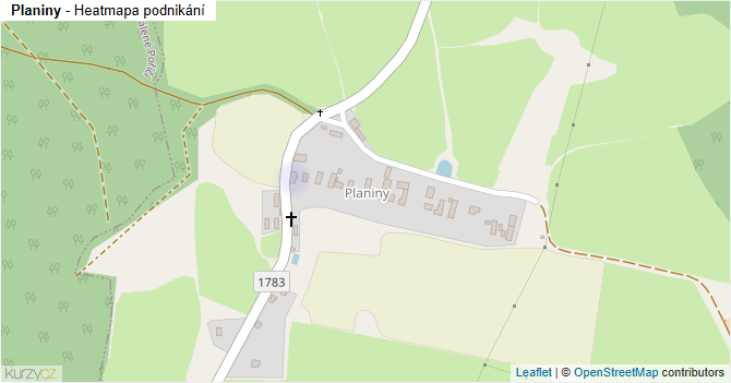 Planiny - mapa podnikání