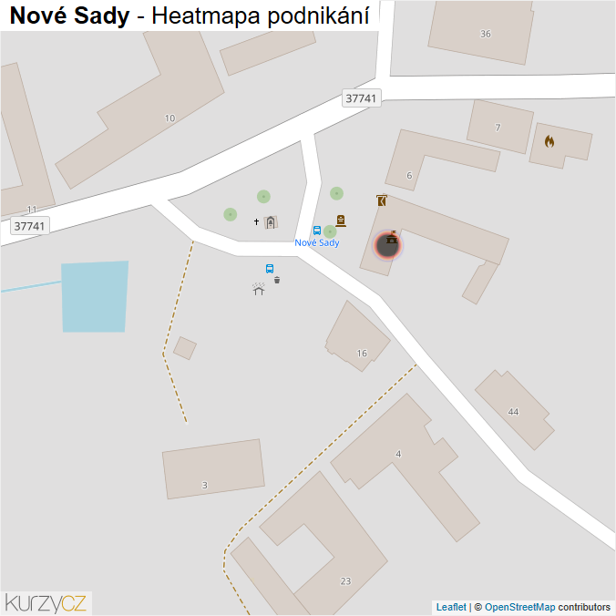 Mapa Nové Sady - Firmy v obci.