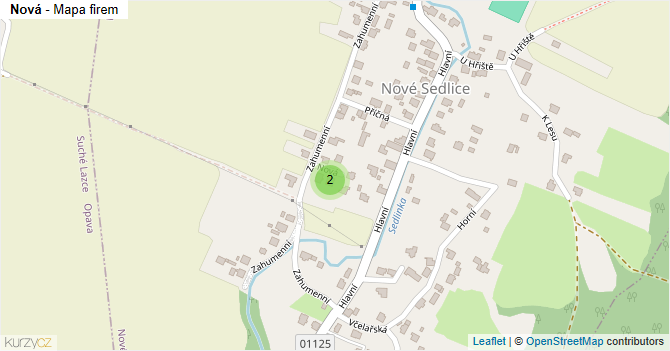Nová - mapa firem