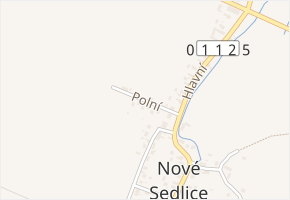 Polní v obci Nové Sedlice - mapa ulice