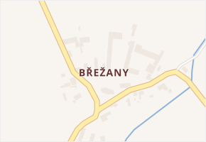 Břežany v obci Nové Sedlo - mapa části obce