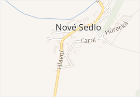 Lipová v obci Nové Sedlo - mapa ulice