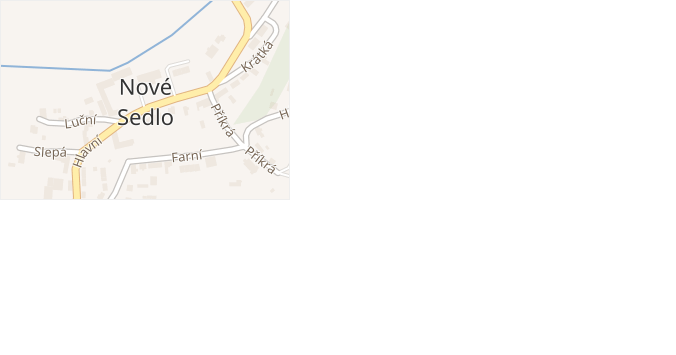 Nové Sedlo v obci Nové Sedlo - mapa části obce