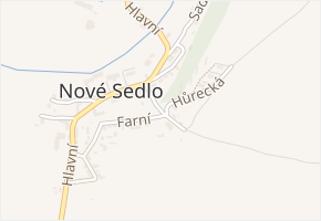Příkrá v obci Nové Sedlo - mapa ulice