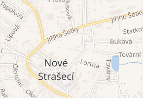 Ke Stadionu v obci Nové Strašecí - mapa ulice