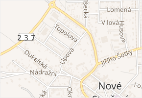 Lipová v obci Nové Strašecí - mapa ulice